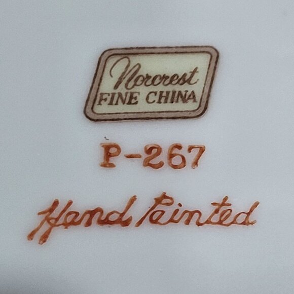 Norcrest Fine China Arizona Saguaro Trees Decorative Plate P267 Hand Painted - Picture 7 of 9